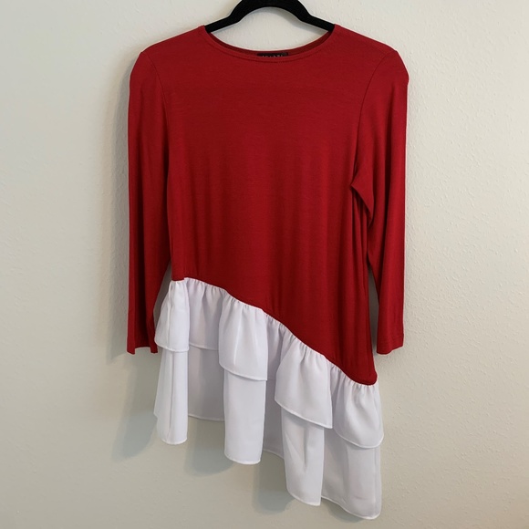 Red & White Top - Picture 1 of 5